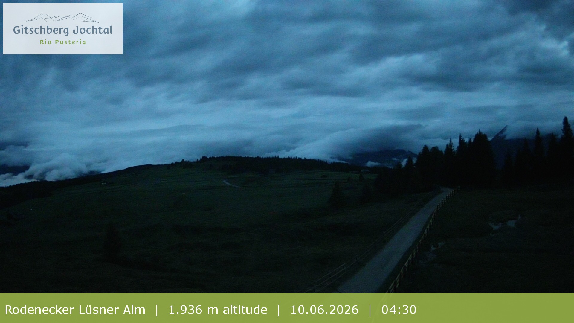 Archived image Webcam View around Rodenecker Lüsner Alm