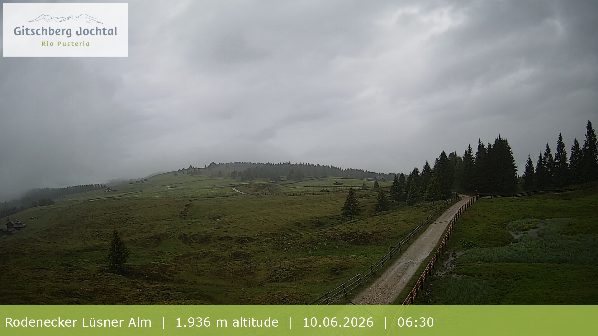 Archived image Webcam View around Rodenecker Lüsner Alm