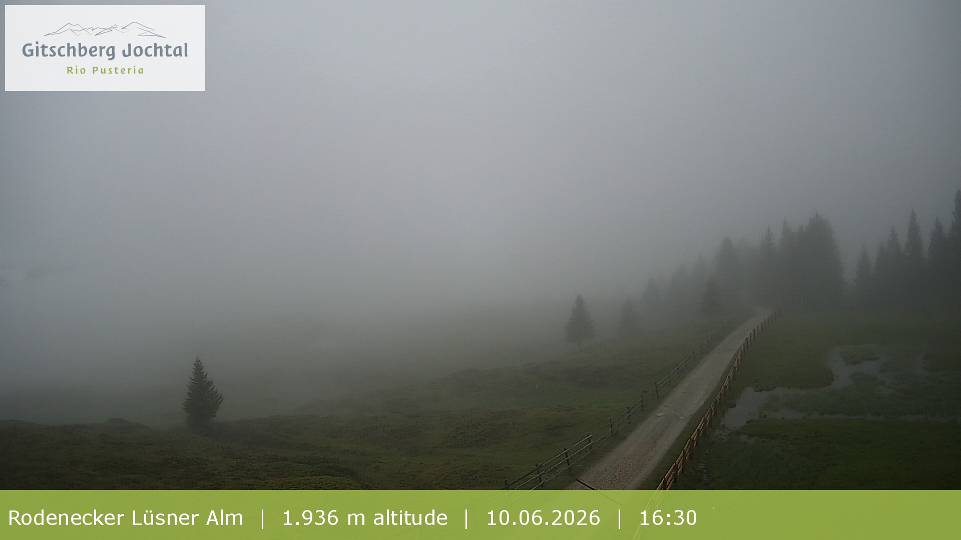 Archived image Webcam View around Rodenecker Lüsner Alm