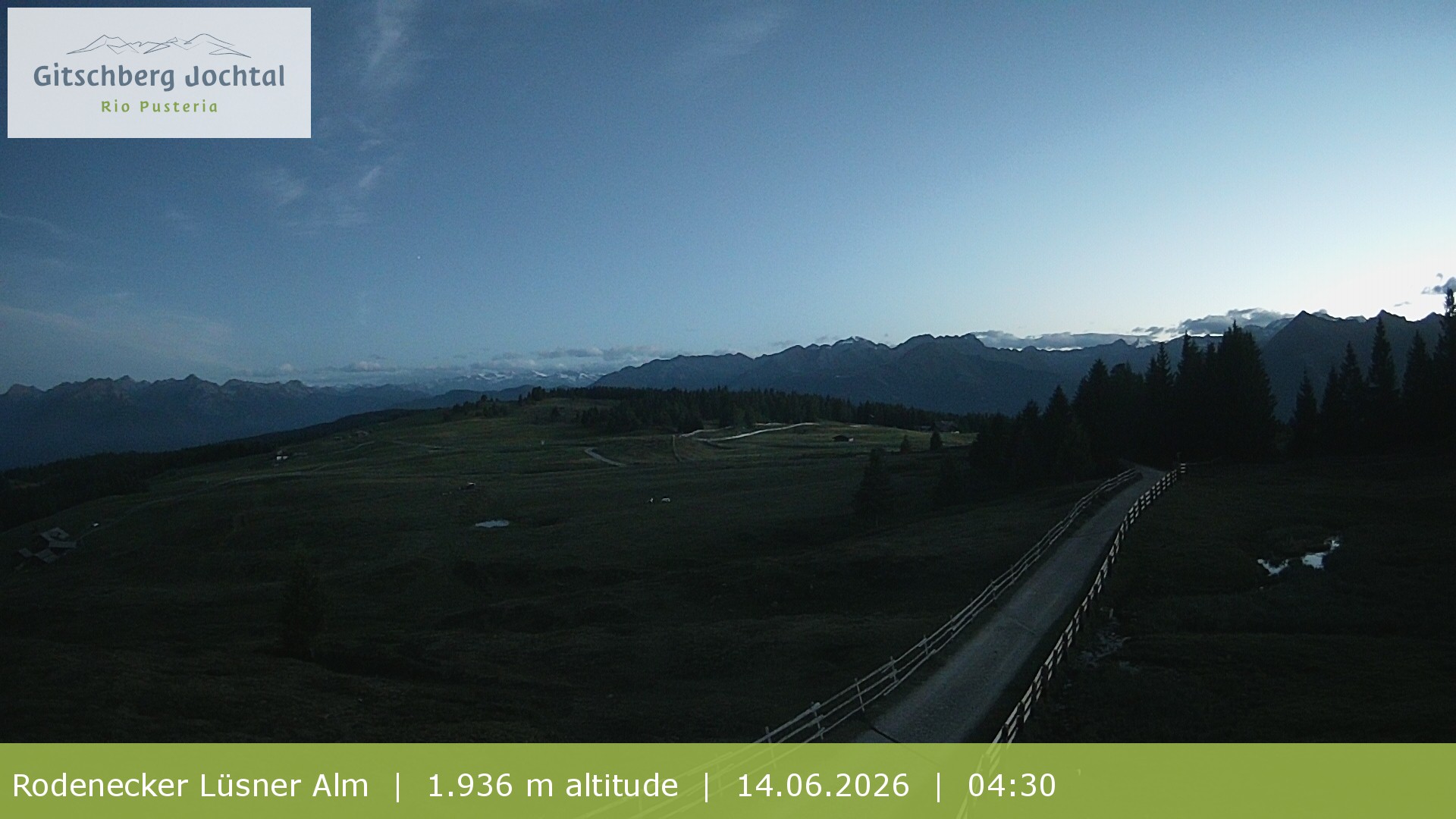 Archived image Webcam View around Rodenecker Lüsner Alm