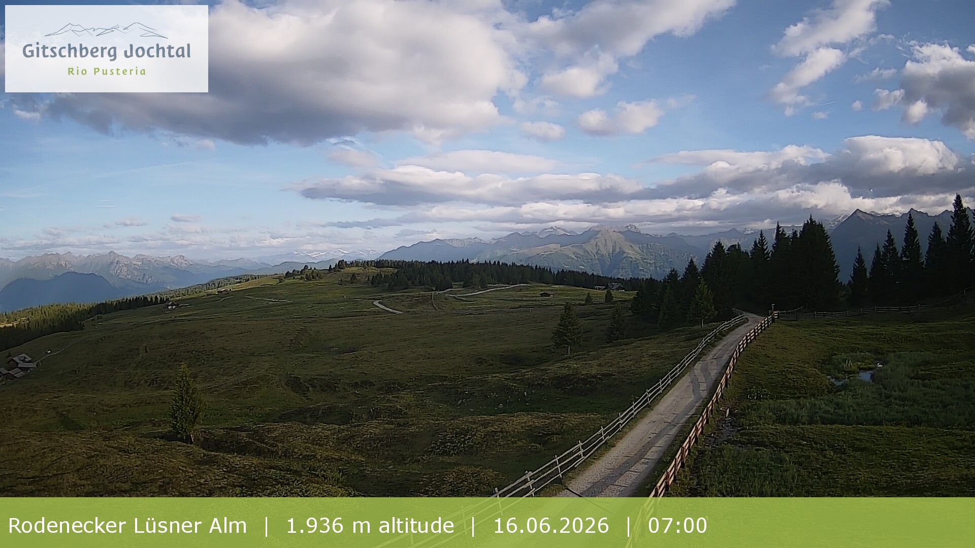 Archiv Foto Webcam Panoramablick Rodenecker Lüsner Alm