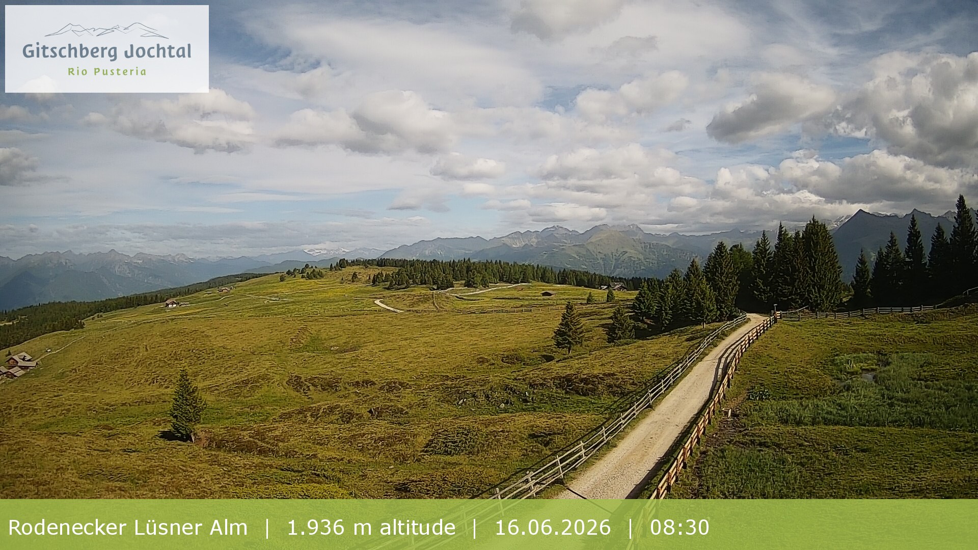 Archiv Foto Webcam Panoramablick Rodenecker Lüsner Alm