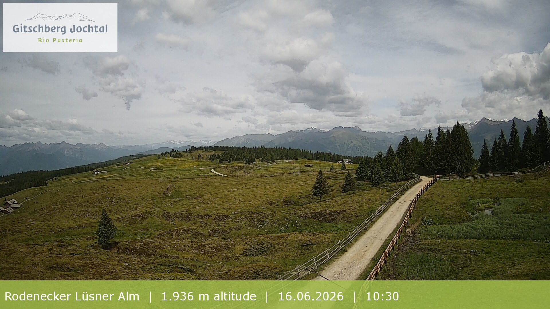 Archiv Foto Webcam Panoramablick Rodenecker Lüsner Alm