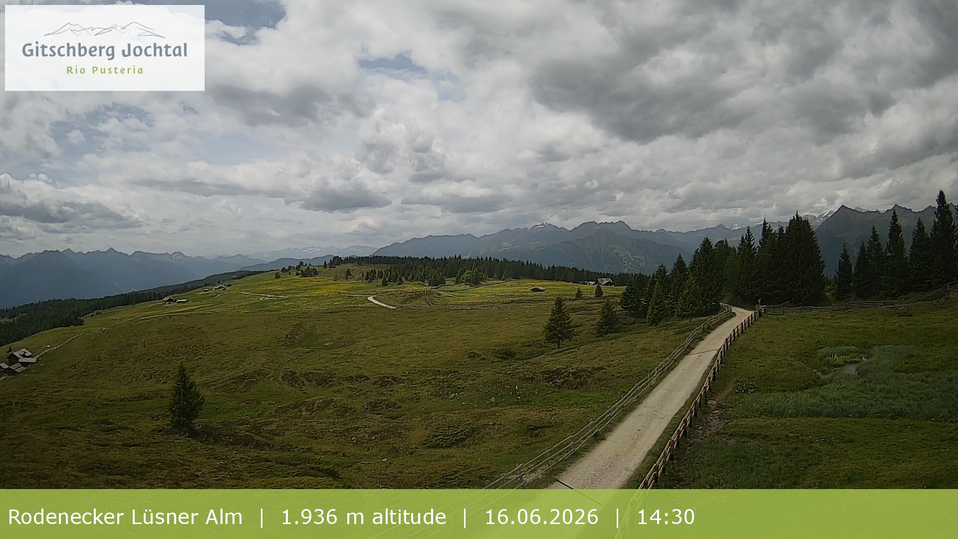 Archiv Foto Webcam Panoramablick Rodenecker Lüsner Alm