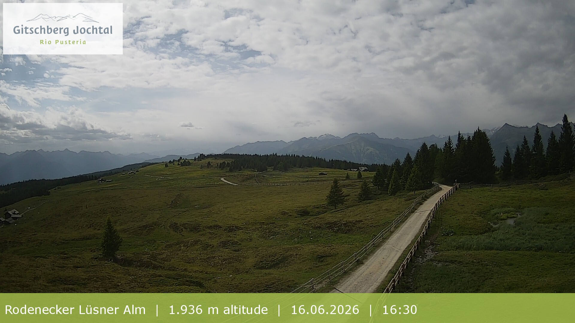 Archiv Foto Webcam Panoramablick Rodenecker Lüsner Alm