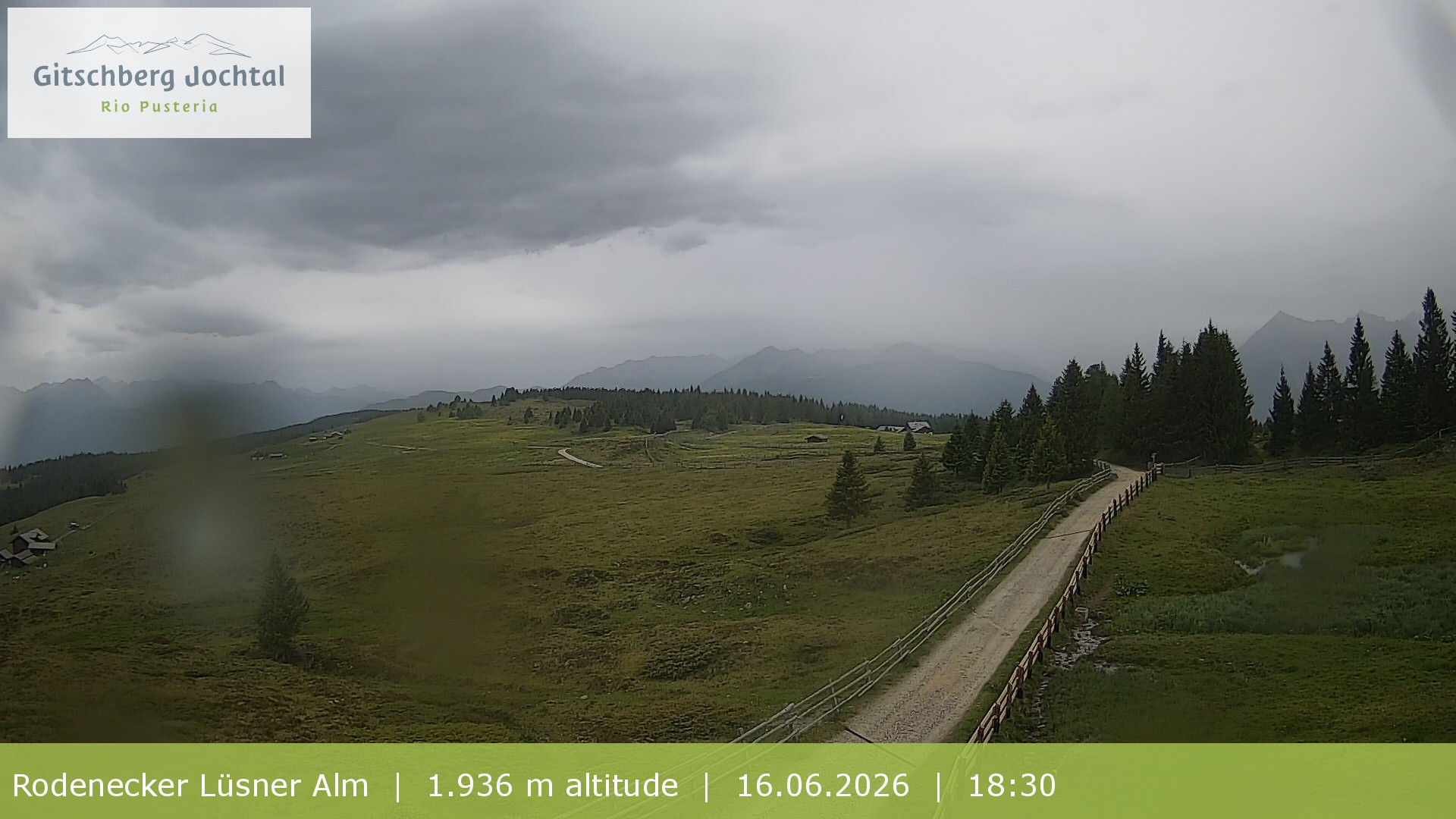 Archiv Foto Webcam Panoramablick Rodenecker Lüsner Alm