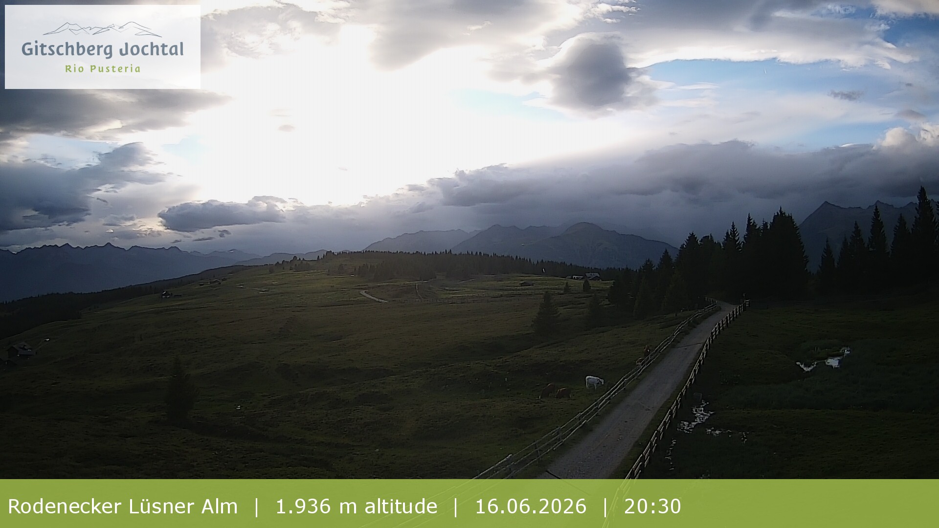 Archiv Foto Webcam Panoramablick Rodenecker Lüsner Alm