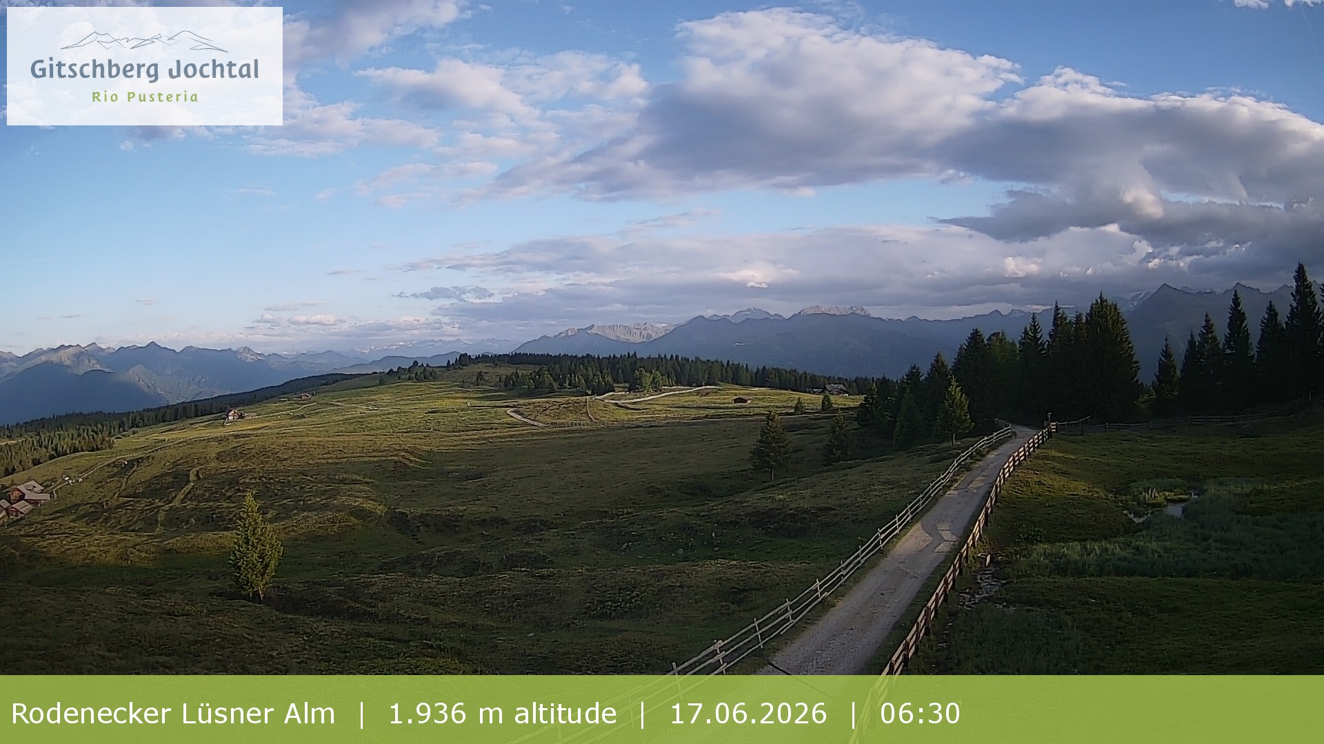 Archiv Foto Webcam Panoramablick Rodenecker Lüsner Alm