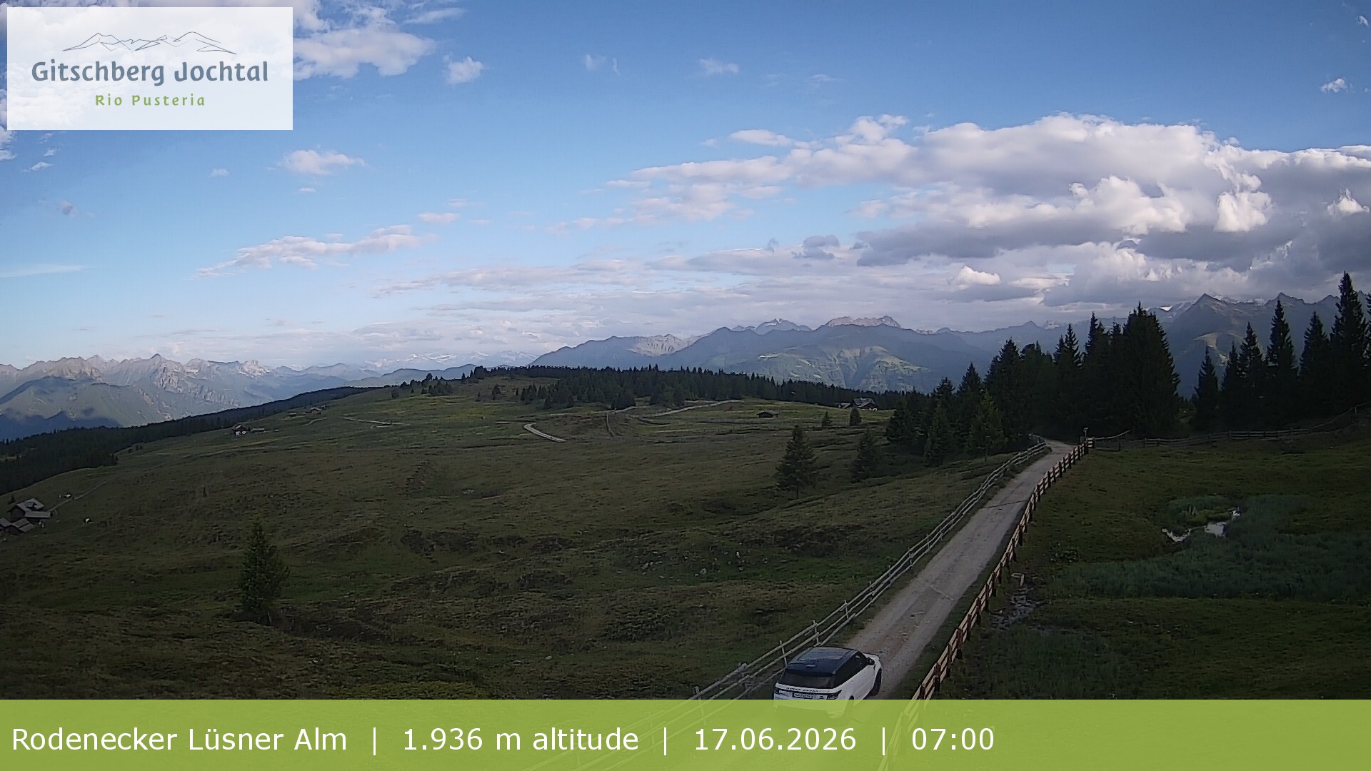 Archiv Foto Webcam Panoramablick Rodenecker Lüsner Alm