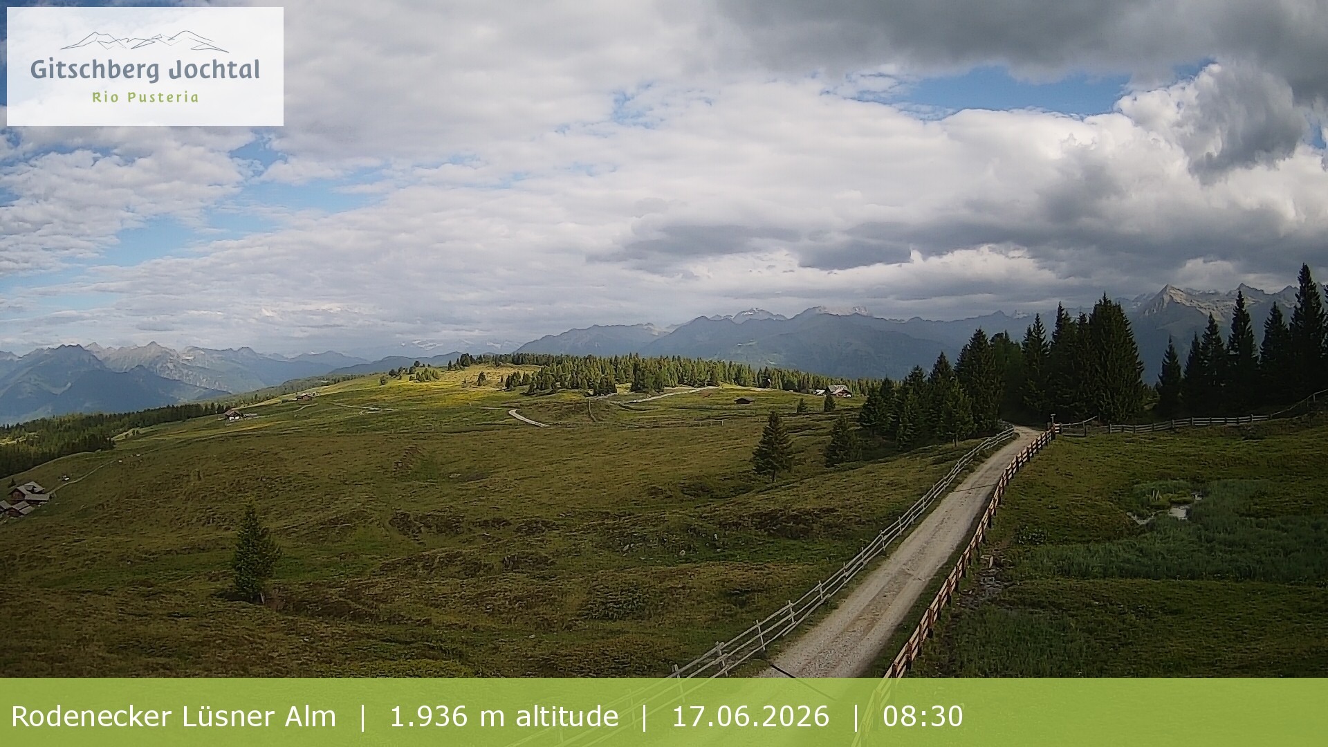 Archiv Foto Webcam Panoramablick Rodenecker Lüsner Alm