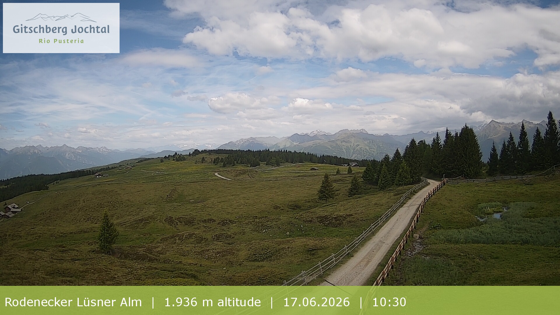 Archiv Foto Webcam Panoramablick Rodenecker Lüsner Alm