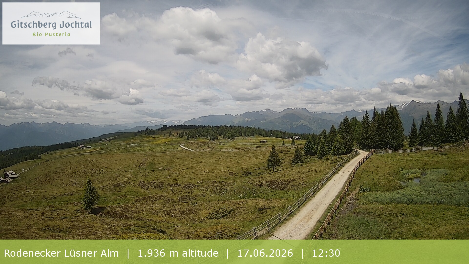 Archiv Foto Webcam Panoramablick Rodenecker Lüsner Alm