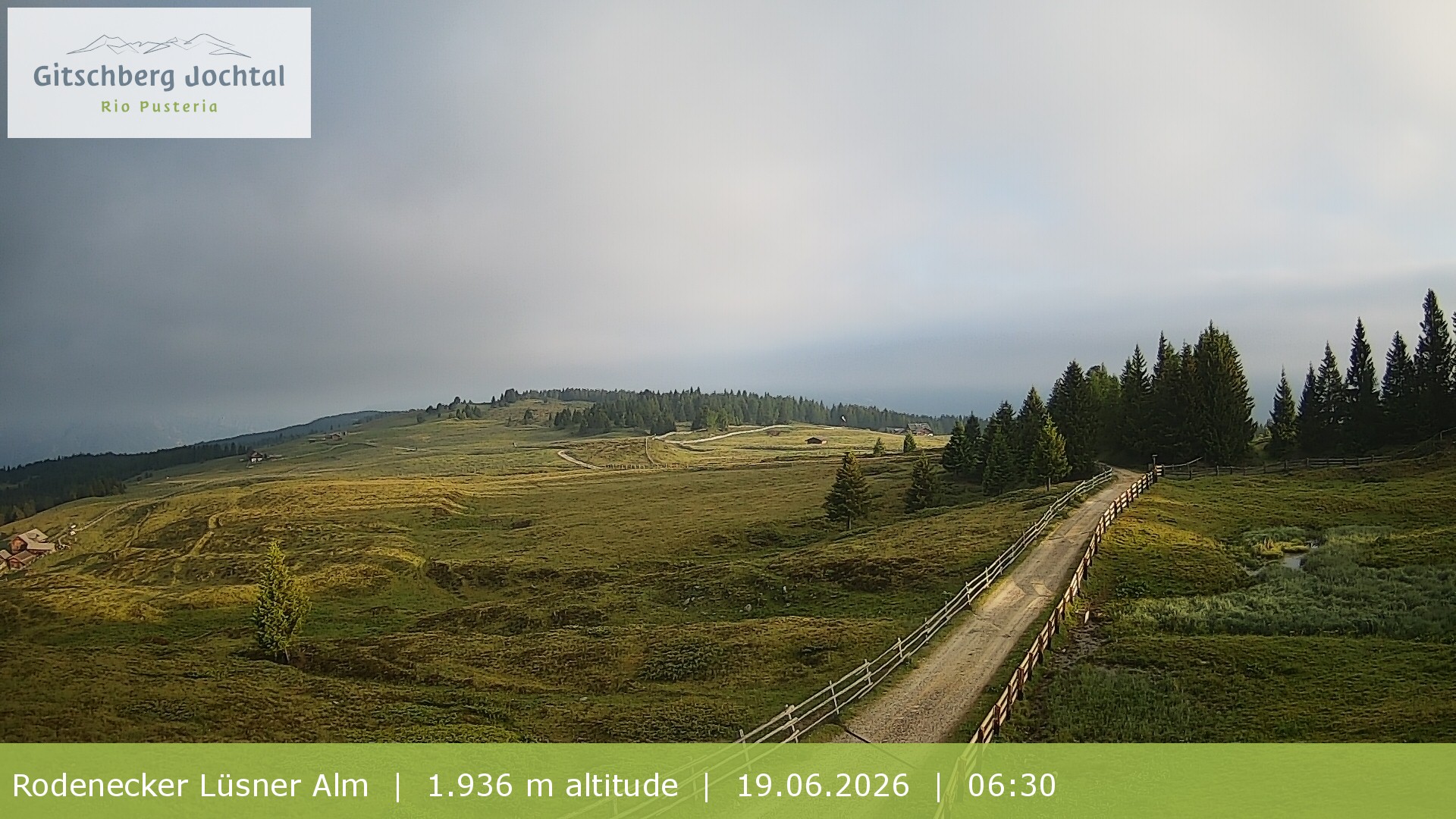 Archiv Foto Webcam Panoramablick Rodenecker Lüsner Alm