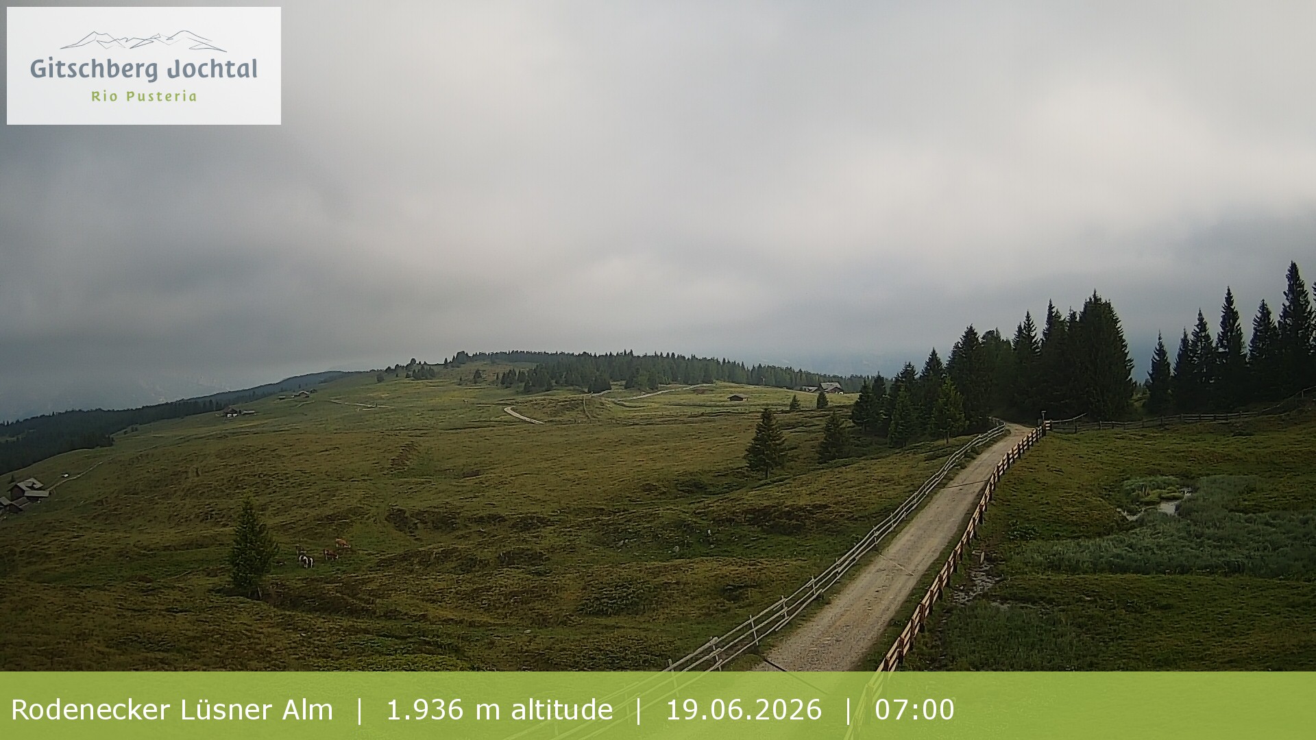 Archiv Foto Webcam Panoramablick Rodenecker Lüsner Alm