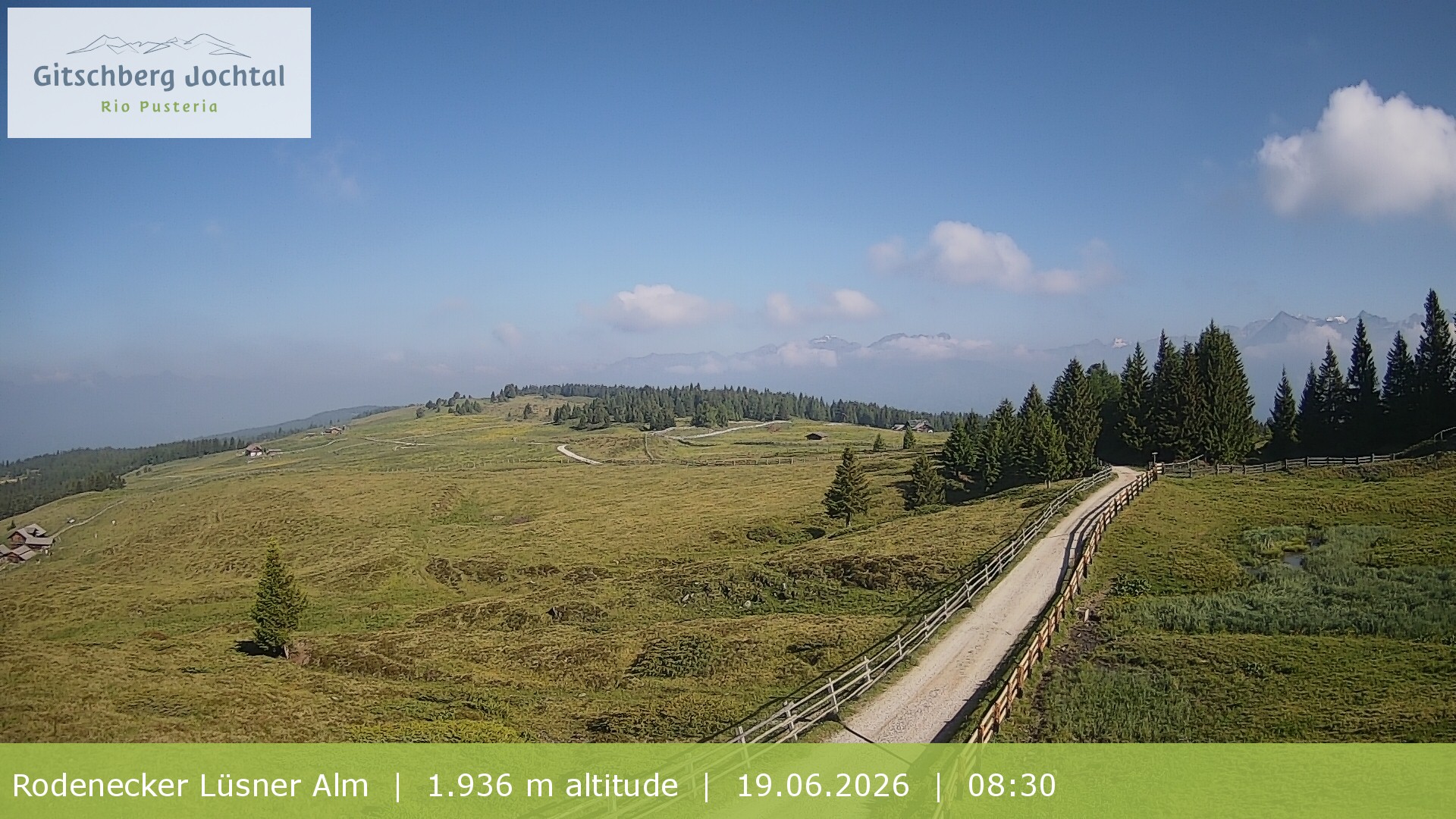 Archiv Foto Webcam Panoramablick Rodenecker Lüsner Alm