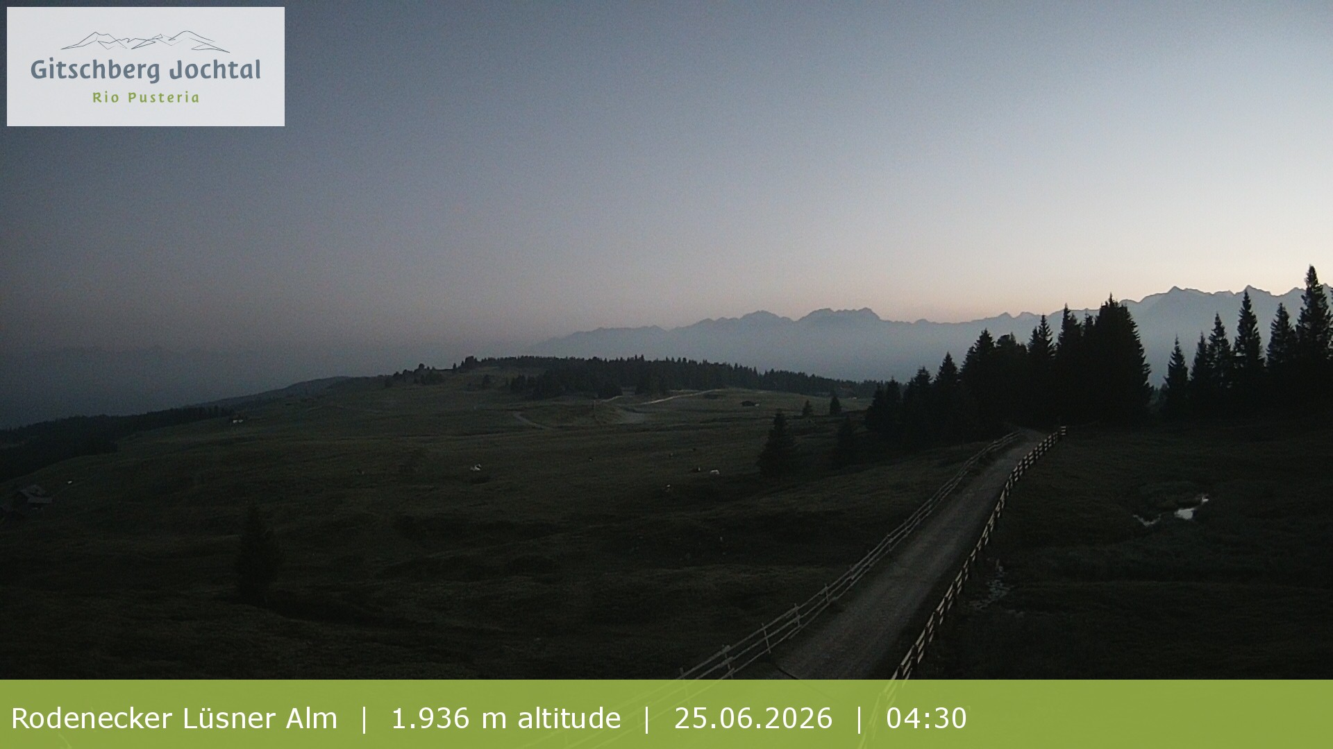 Archived image Webcam View around Rodenecker Lüsner Alm