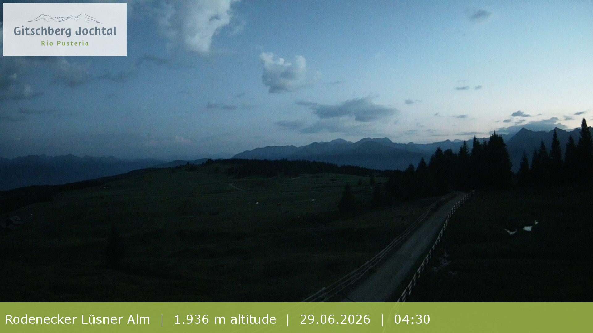 Archived image Webcam View around Rodenecker Lüsner Alm
