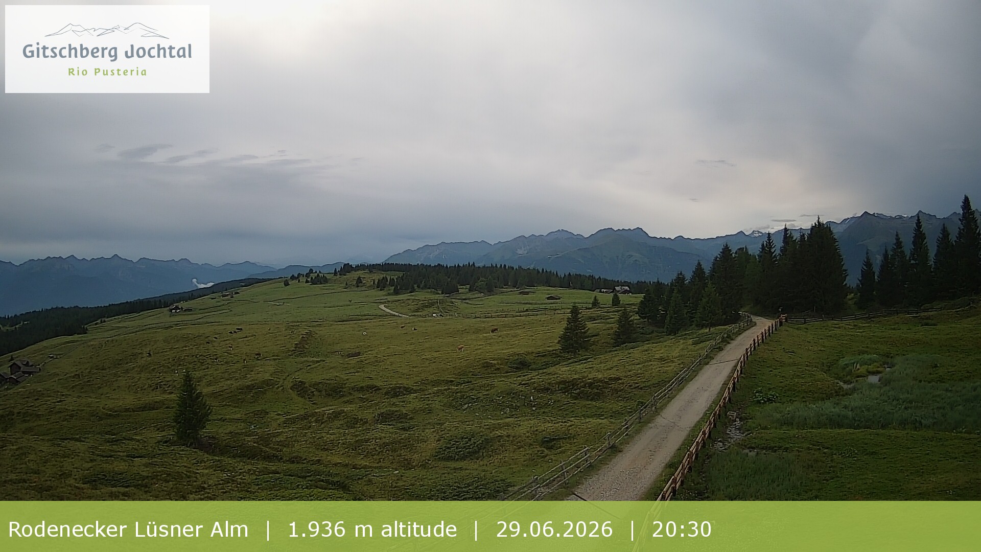 Archived image Webcam View around Rodenecker Lüsner Alm