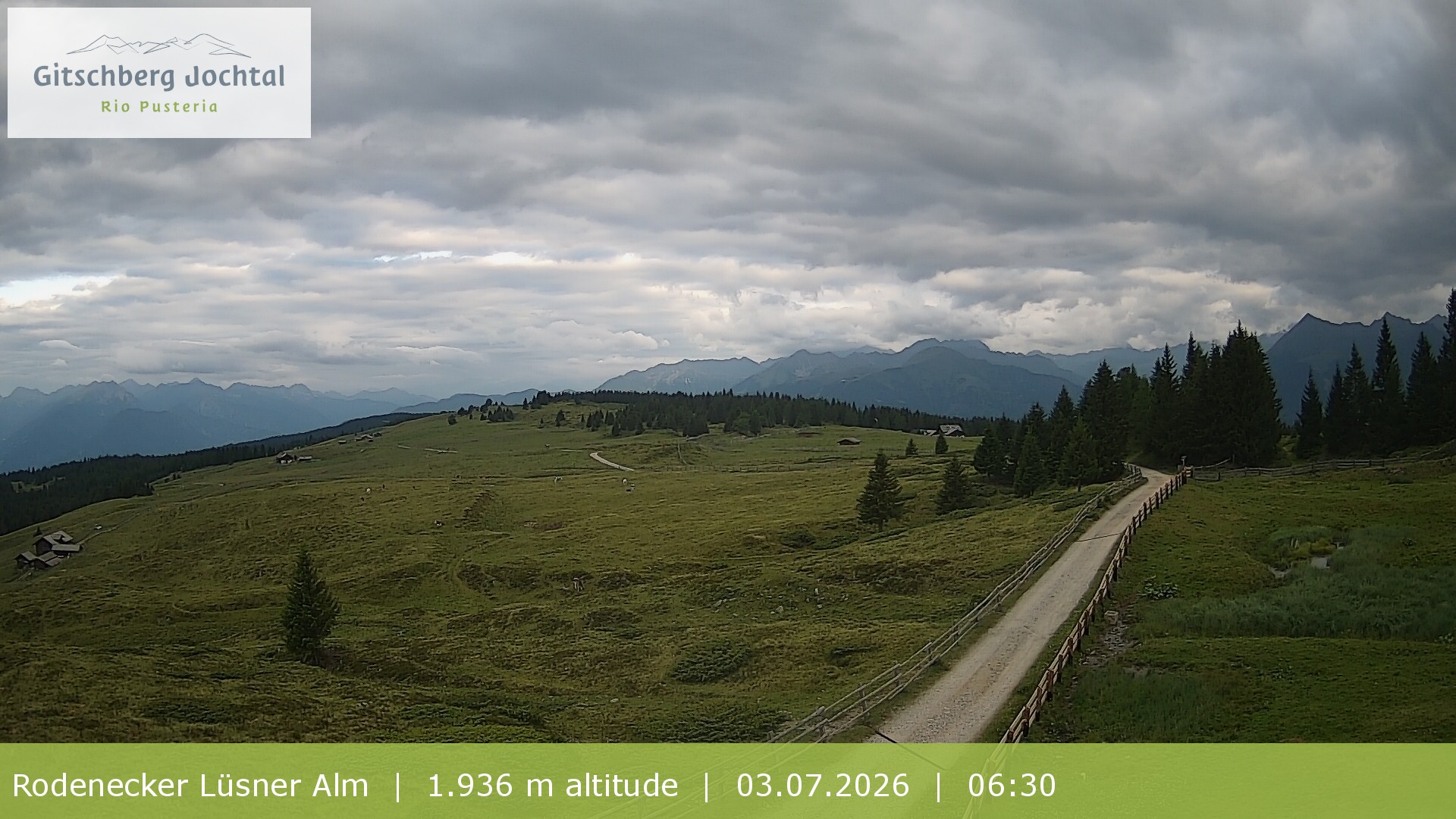 Archiv Foto Webcam Panoramablick Rodenecker Lüsner Alm