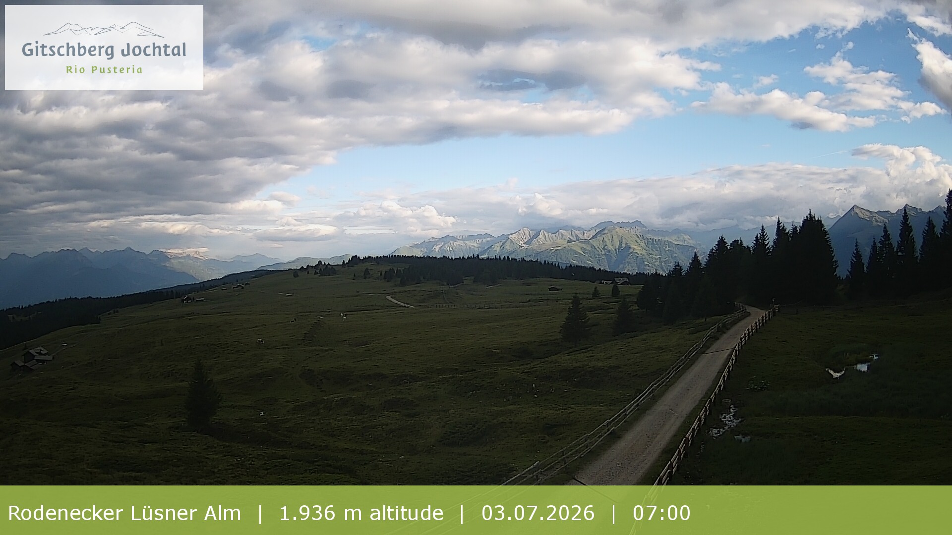 Archiv Foto Webcam Panoramablick Rodenecker Lüsner Alm