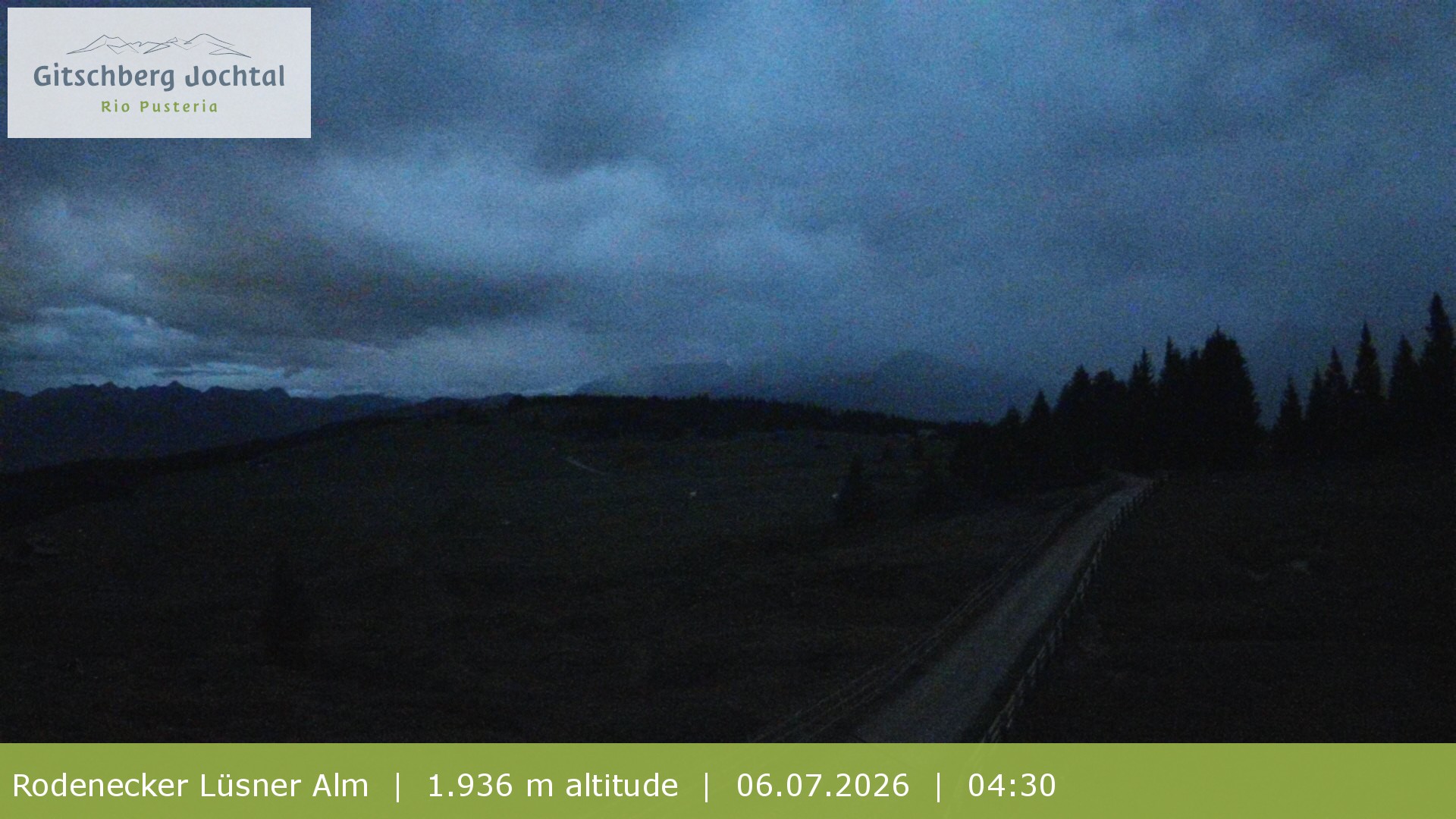 Archived image Webcam View around Rodenecker Lüsner Alm