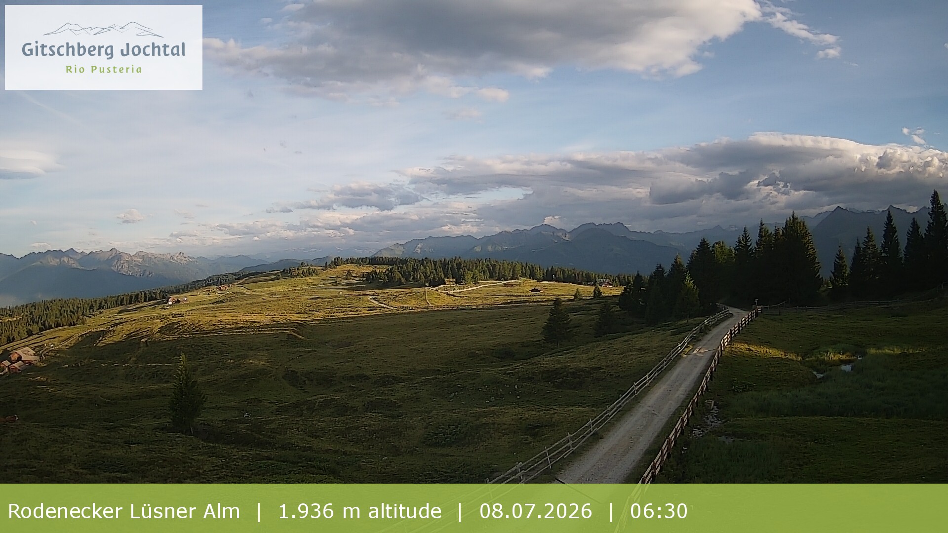 Archiv Foto Webcam Panoramablick Rodenecker Lüsner Alm