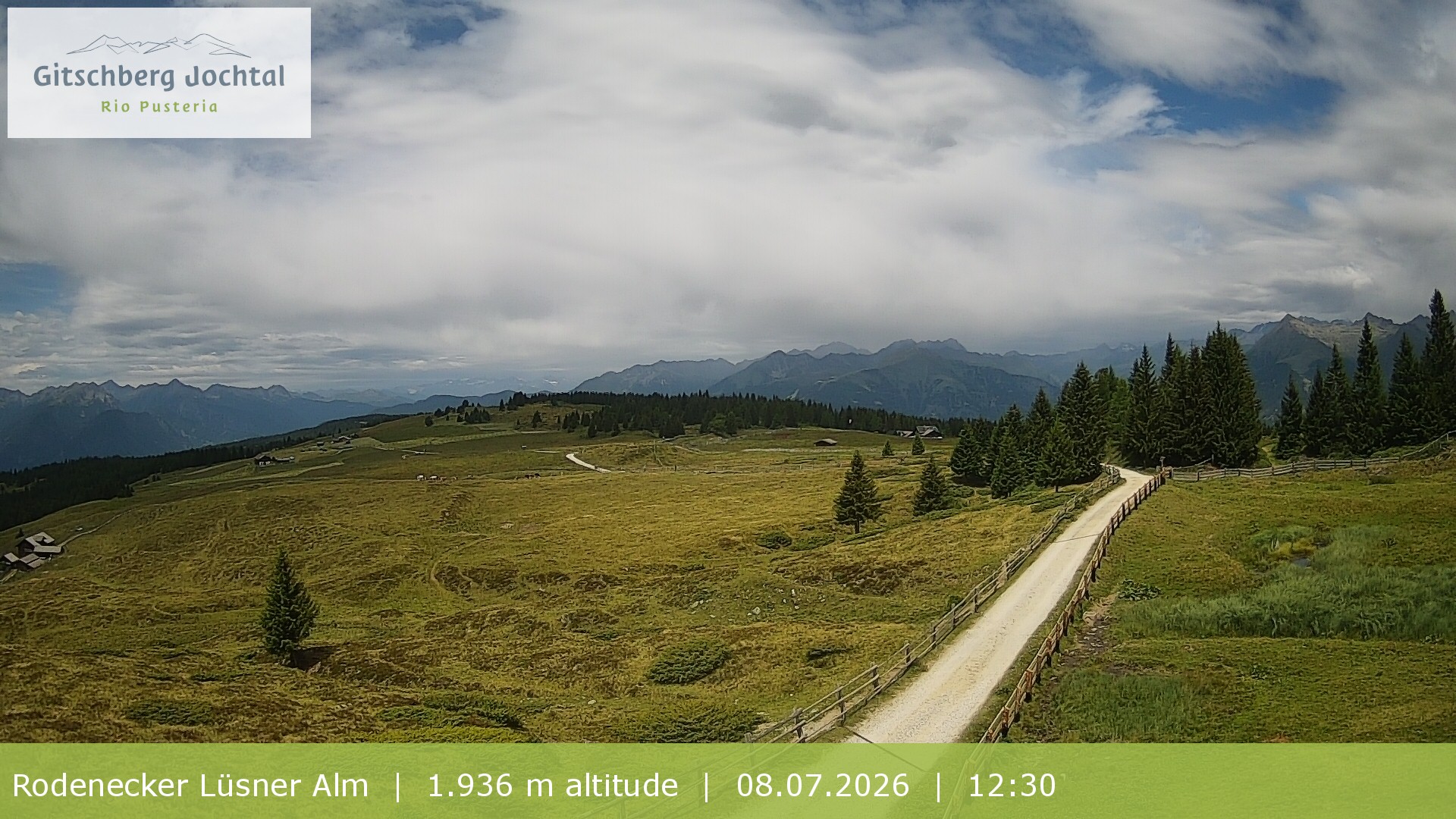 Archiv Foto Webcam Panoramablick Rodenecker Lüsner Alm