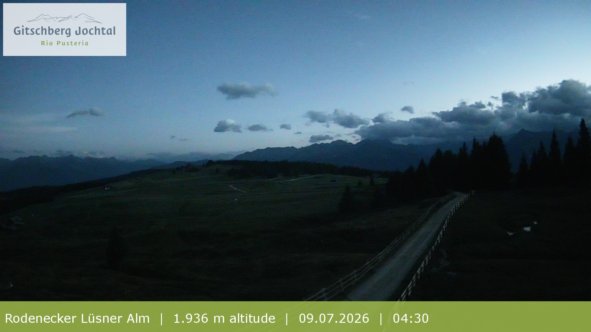 Archiv Foto Webcam Panoramablick Rodenecker Lüsner Alm
