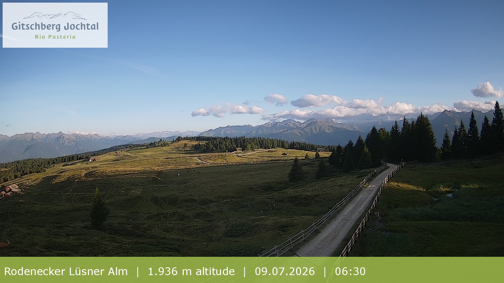 Archiv Foto Webcam Panoramablick Rodenecker Lüsner Alm