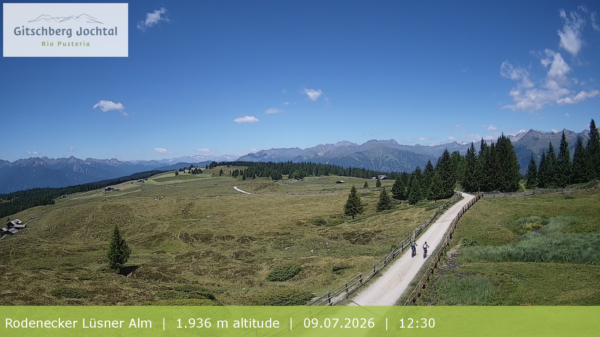 Archiv Foto Webcam Panoramablick Rodenecker Lüsner Alm