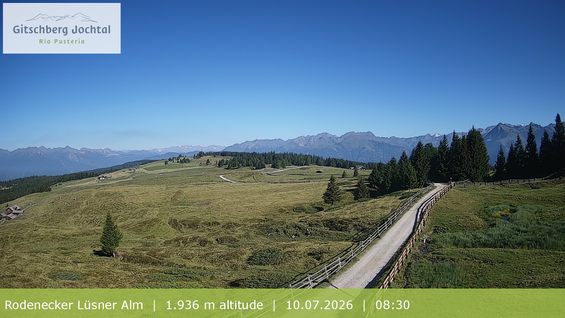 Archiv Foto Webcam Panoramablick Rodenecker Lüsner Alm