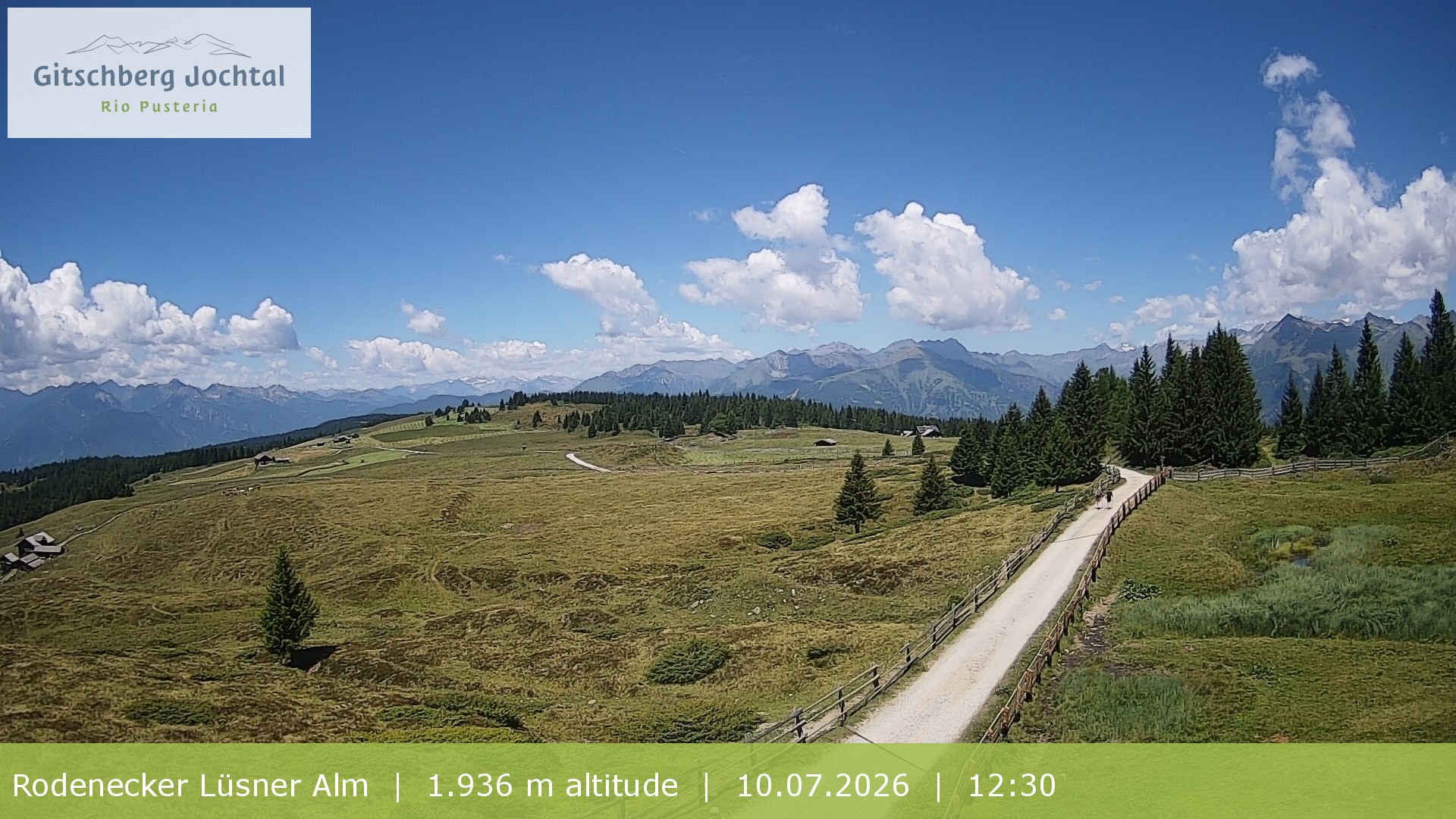 Archiv Foto Webcam Panoramablick Rodenecker Lüsner Alm