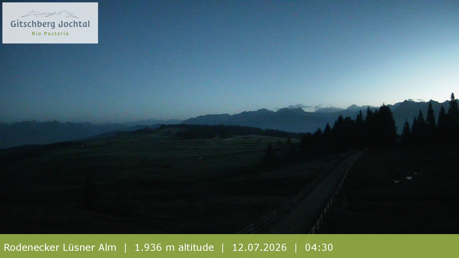 Archived image Webcam View around Rodenecker Lüsner Alm