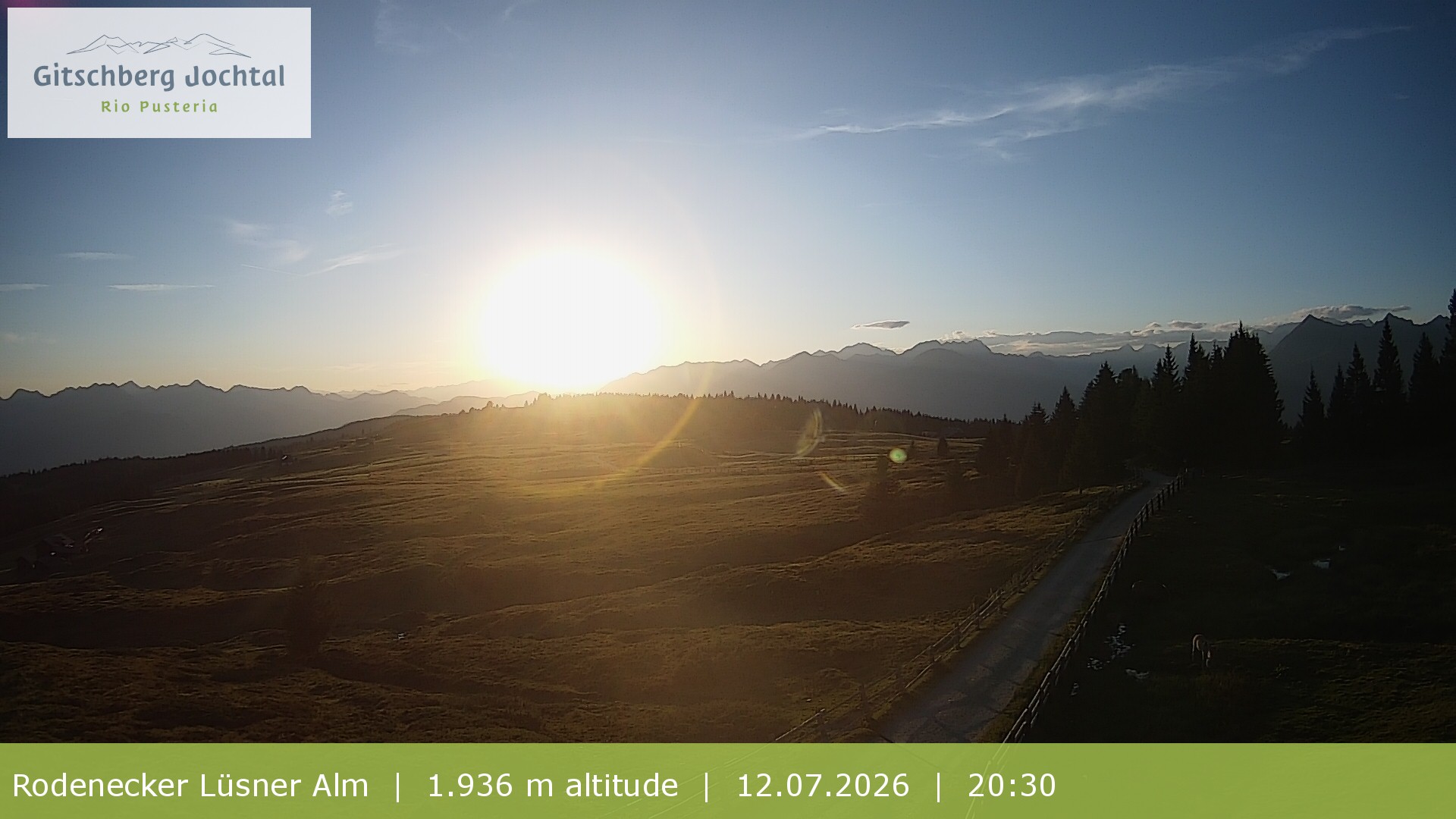Archiv Foto Webcam Panoramablick Rodenecker Lüsner Alm