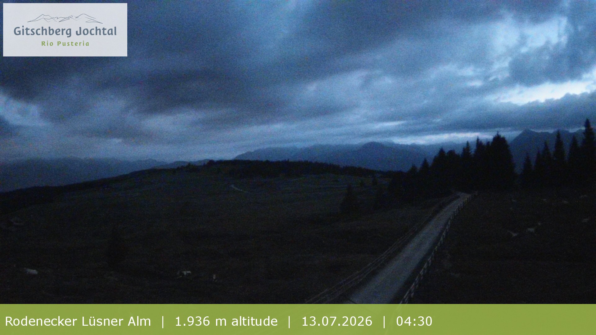 Archived image Webcam View around Rodenecker Lüsner Alm
