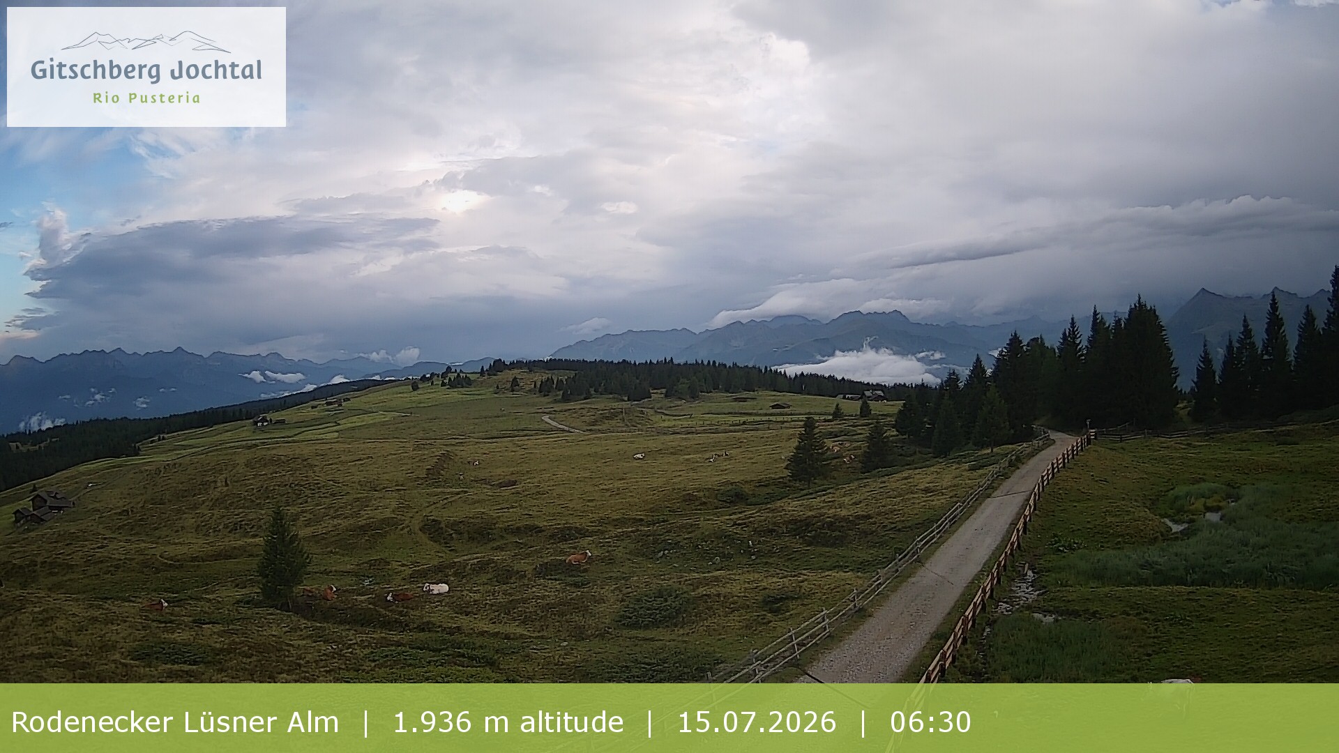 Archiv Foto Webcam Panoramablick Rodenecker Lüsner Alm