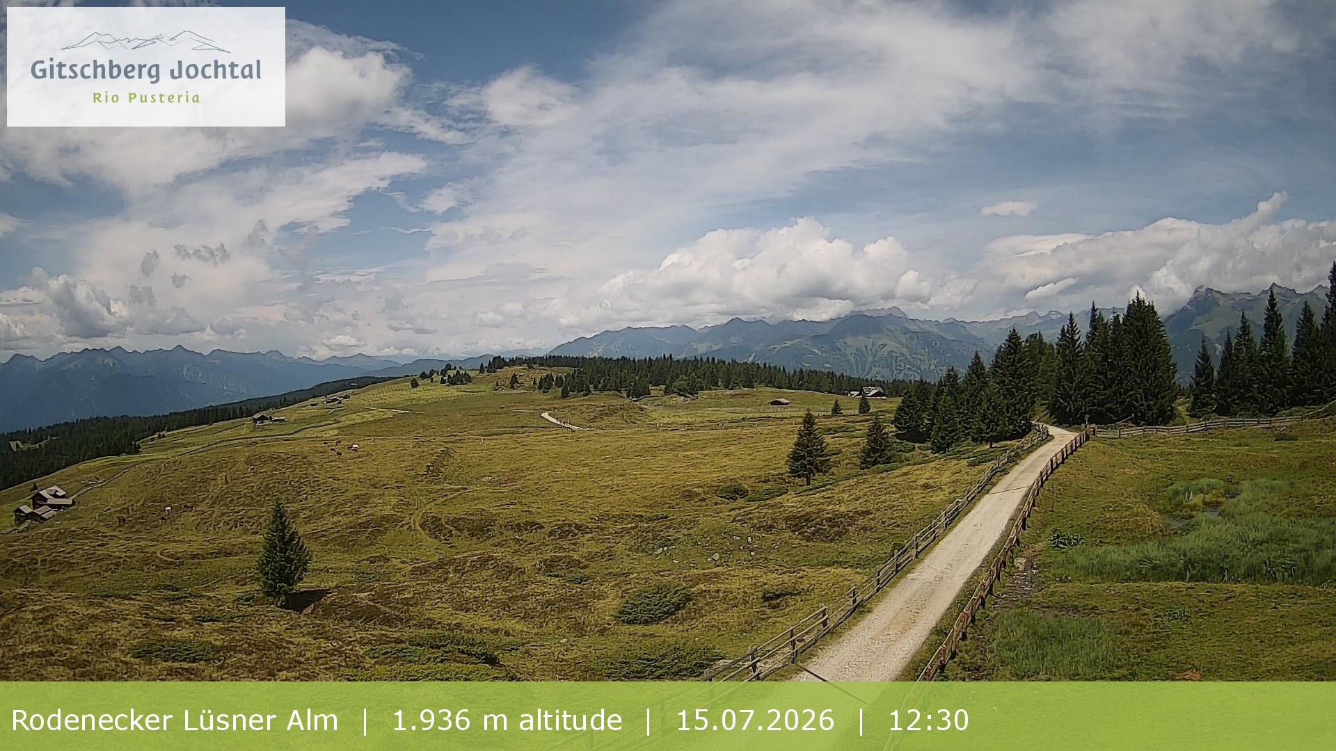 Archiv Foto Webcam Panoramablick Rodenecker Lüsner Alm