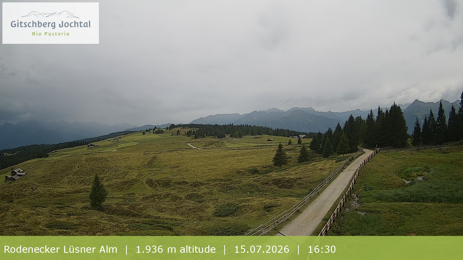 Archiv Foto Webcam Panoramablick Rodenecker Lüsner Alm