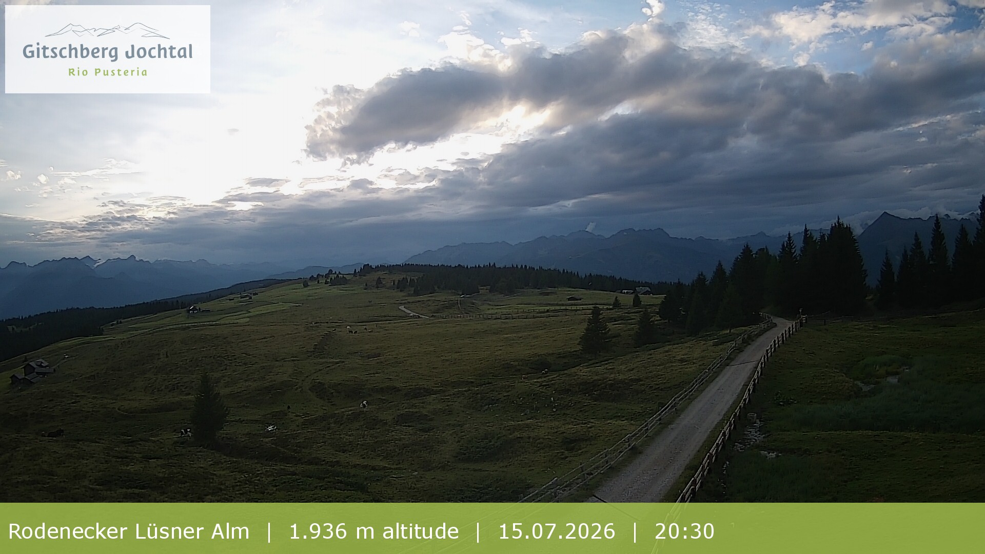 Archiv Foto Webcam Panoramablick Rodenecker Lüsner Alm