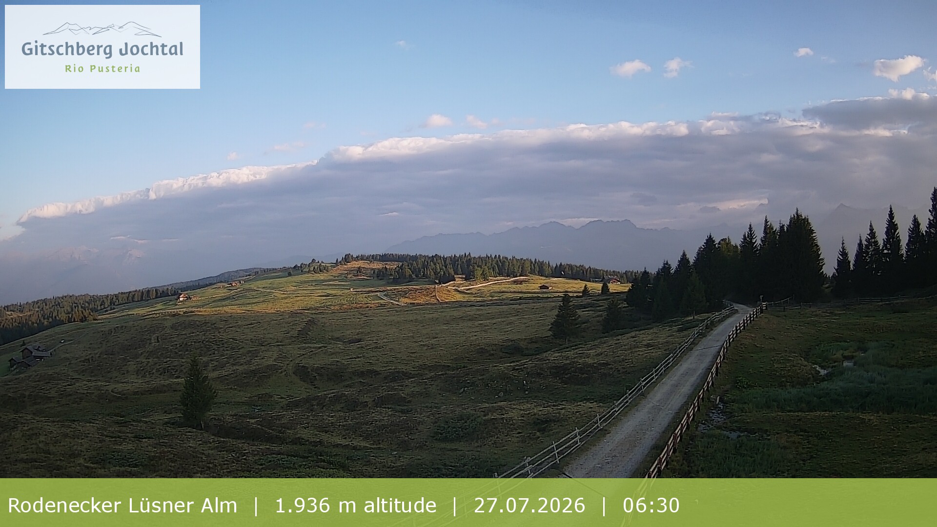 Archiv Foto Webcam Panoramablick Rodenecker Lüsner Alm