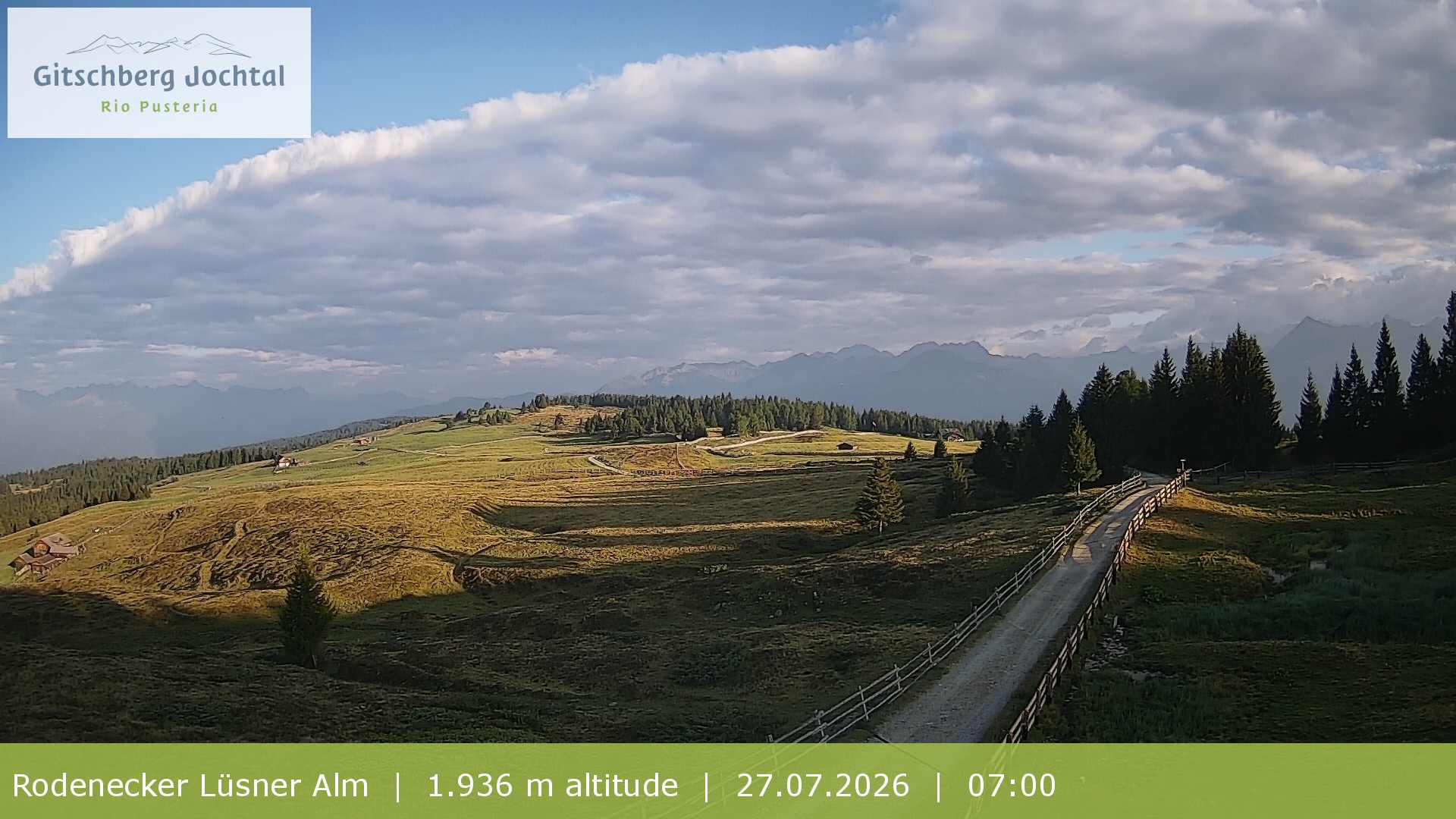 Archiv Foto Webcam Panoramablick Rodenecker Lüsner Alm