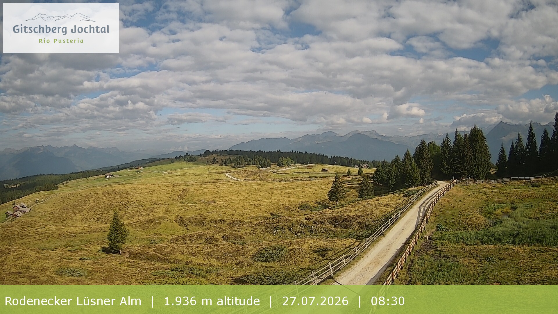 Archiv Foto Webcam Panoramablick Rodenecker Lüsner Alm
