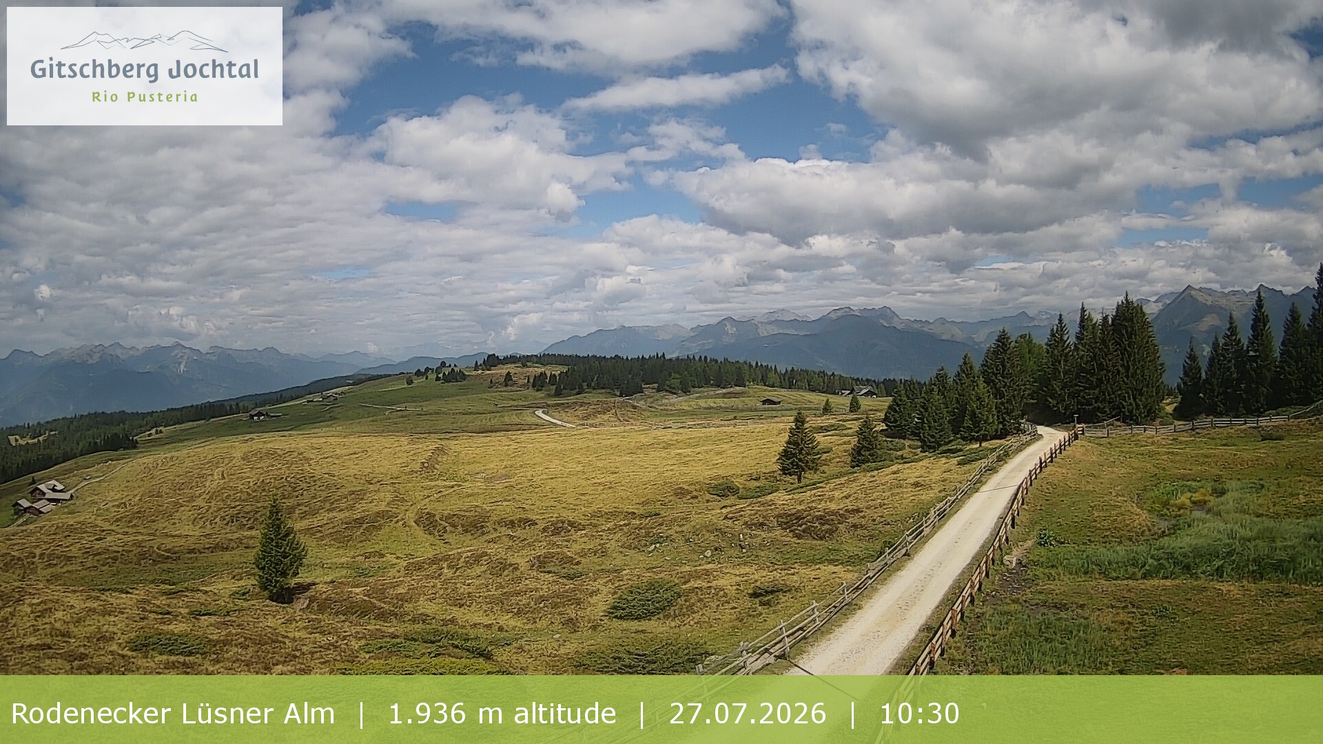 Archiv Foto Webcam Panoramablick Rodenecker Lüsner Alm