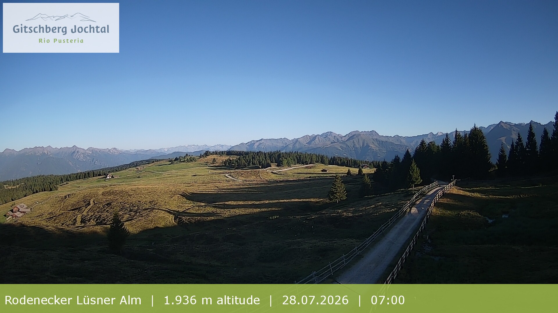 Archiv Foto Webcam Panoramablick Rodenecker Lüsner Alm