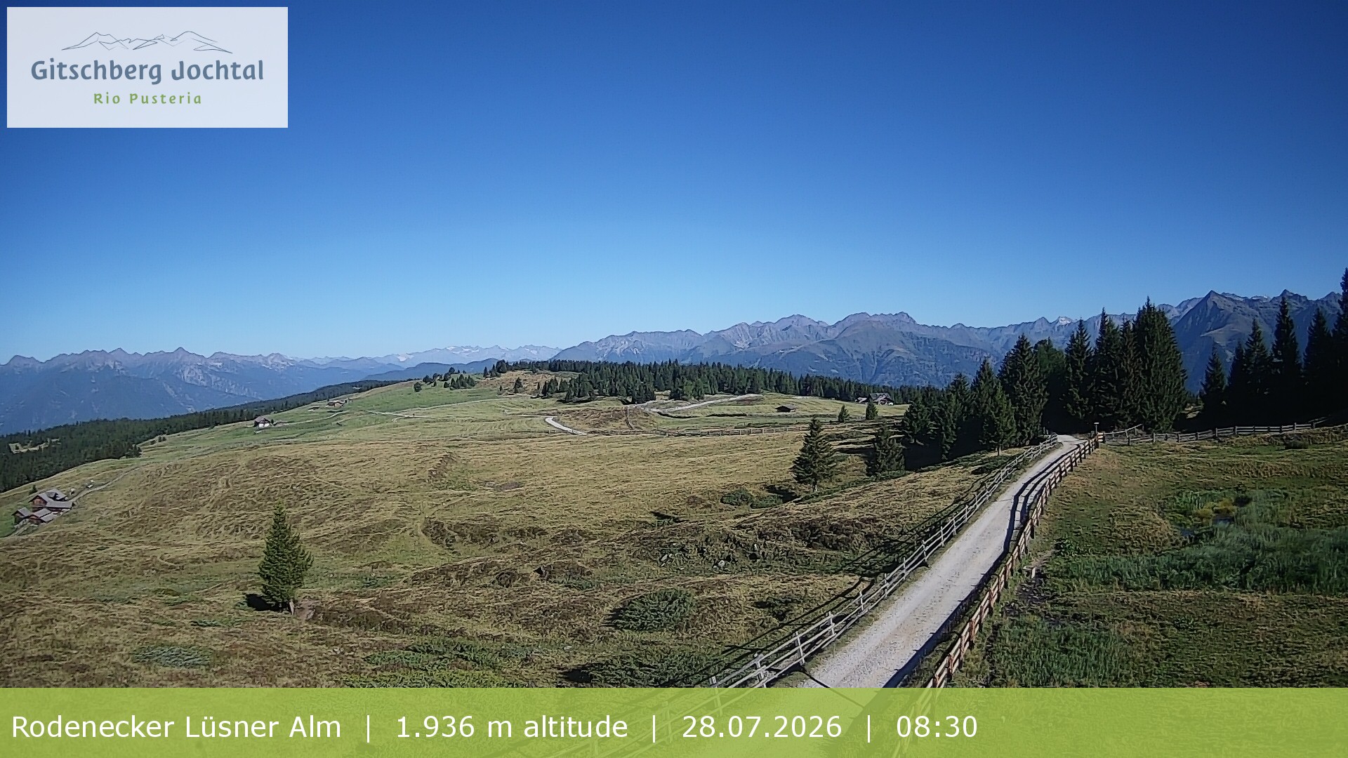 Archiv Foto Webcam Panoramablick Rodenecker Lüsner Alm
