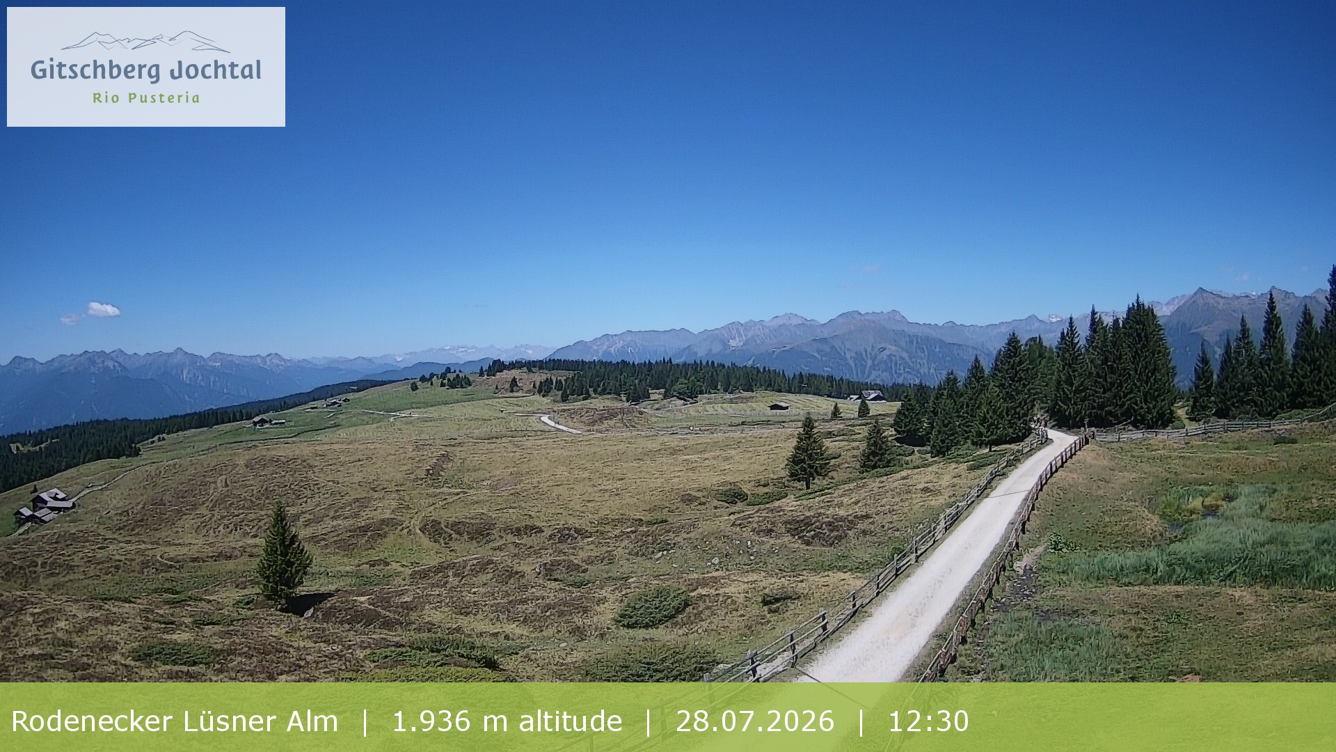 Archiv Foto Webcam Panoramablick Rodenecker Lüsner Alm