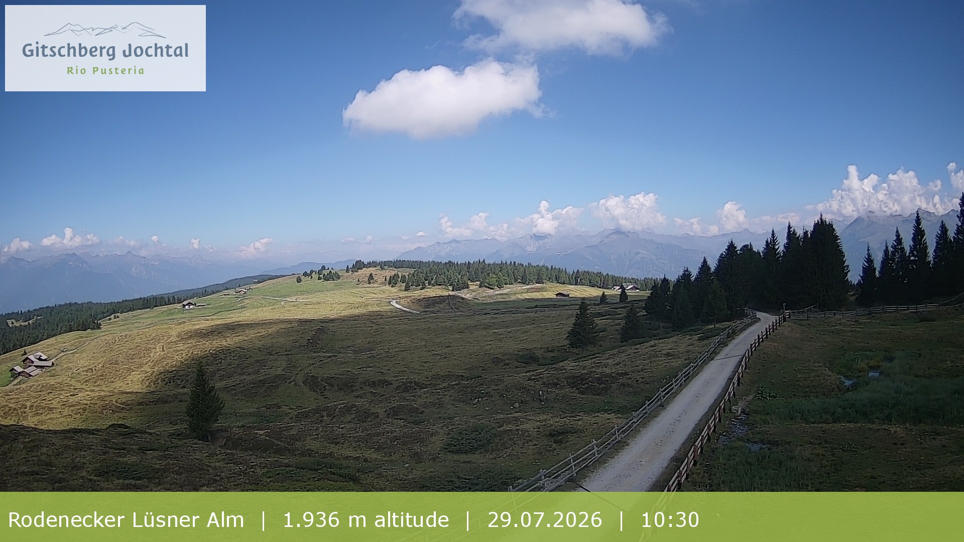 Archiv Foto Webcam Panoramablick Rodenecker Lüsner Alm