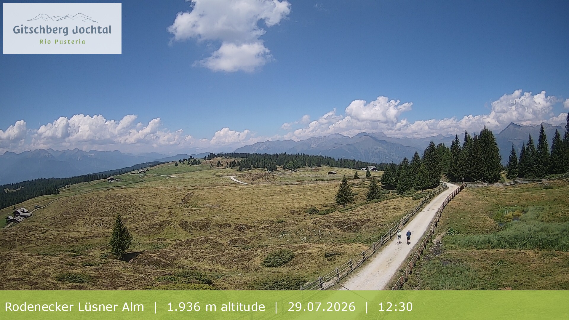 Archiv Foto Webcam Panoramablick Rodenecker Lüsner Alm