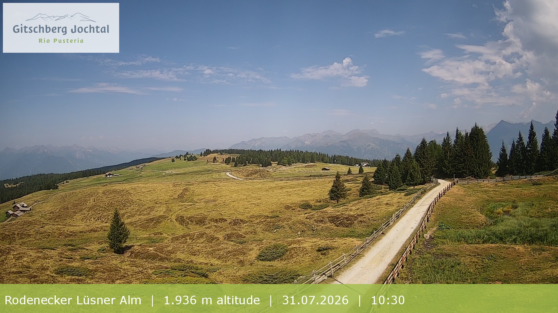 Archiv Foto Webcam Panoramablick Rodenecker Lüsner Alm