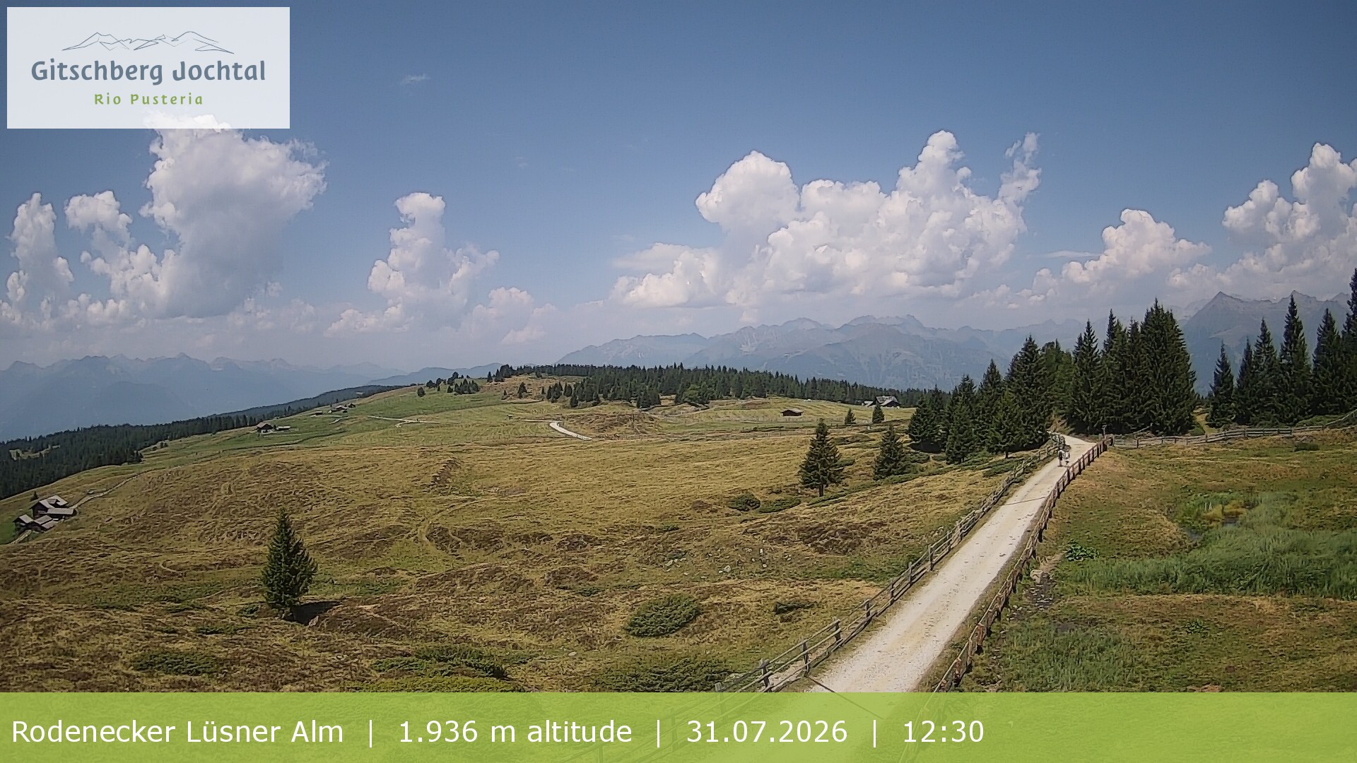 Archiv Foto Webcam Panoramablick Rodenecker Lüsner Alm